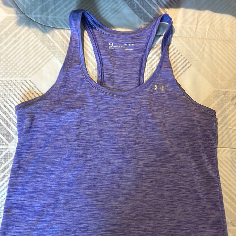 Under Armour Heathered Purple Racerback Tank